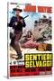 The Searchers, Italian Movie Poster, 1956-null-Stretched Canvas