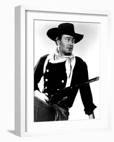 The Searchers, John Wayne, 1956-null-Framed Photo