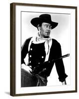 The Searchers, John Wayne, 1956-null-Framed Photo