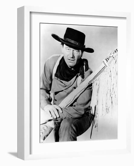 The Searchers, John Wayne, 1956-null-Framed Photo