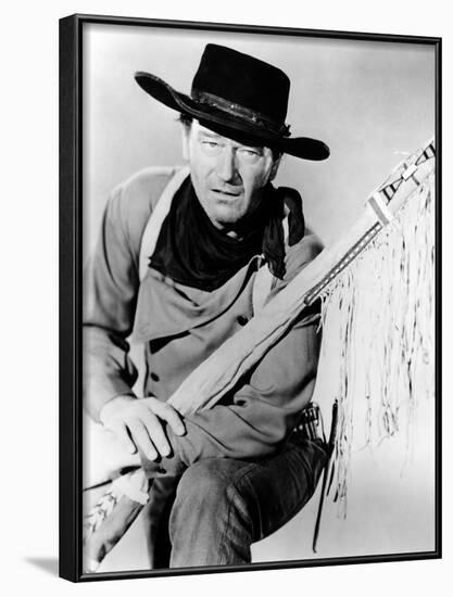 The Searchers, John Wayne, 1956-null-Framed Photo