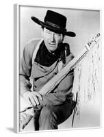 The Searchers, John Wayne, 1956-null-Framed Photo