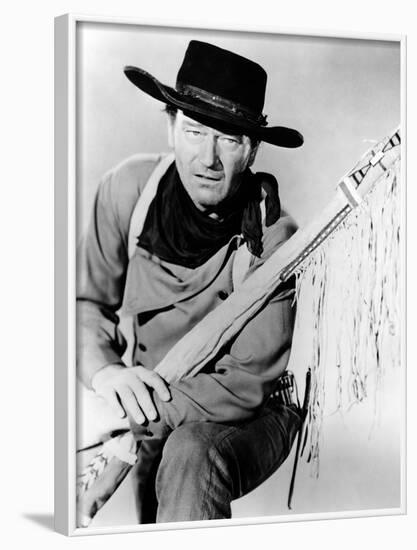 The Searchers, John Wayne, 1956-null-Framed Photo