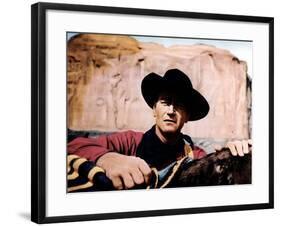 The Searchers, John Wayne, 1956-null-Framed Photo