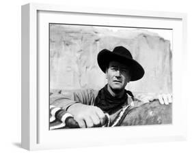 The Searchers, John Wayne, 1956-null-Framed Photo