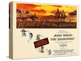 THE SEARCHERS, John Wayne, Natalie Wood, Vera Miles, Jeffrey Hunter, Ward Bond, 1956-null-Stretched Canvas