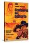 The Searchers, Spanish Movie Poster, 1956-null-Stretched Canvas