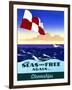 The Seas Are Free Again For Steam Leisure Travel-null-Framed Art Print