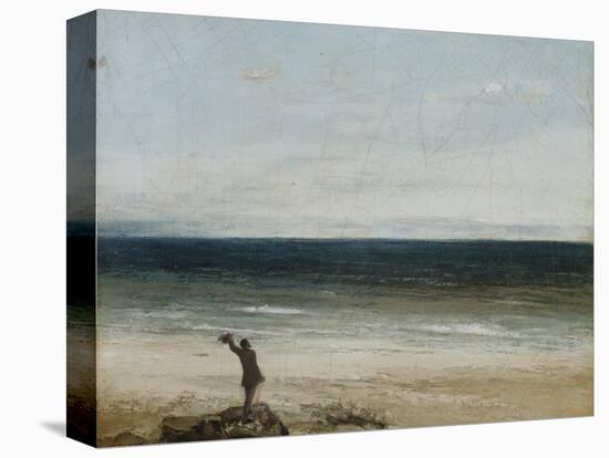 The Seashore at Palavas, 1854-Gustave Courbet-Stretched Canvas