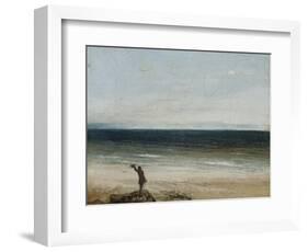 The Seashore at Palavas, 1854-Gustave Courbet-Framed Giclee Print