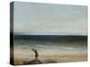 The Seashore at Palavas, 1854-Gustave Courbet-Stretched Canvas