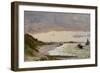 The Seashore at Sainte-Adresse, 1864-Claude Monet-Framed Giclee Print