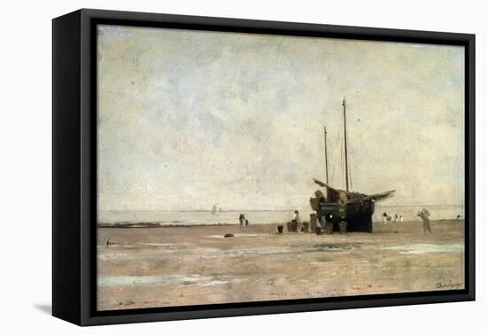 The Seashore, End of the 1860S Early 1870S-Charles François Daubigny-Framed Stretched Canvas