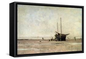 The Seashore, End of the 1860S Early 1870S-Charles François Daubigny-Framed Stretched Canvas