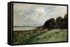 The Seashore Near Villerville, 1875-Charles François Daubigny-Framed Stretched Canvas