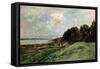 The Seashore Near Villerville, 1875-Charles François Daubigny-Framed Stretched Canvas