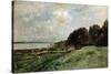 The Seashore Near Villerville, 1875-Charles François Daubigny-Stretched Canvas