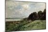 The Seashore Near Villerville, 1875-Charles François Daubigny-Mounted Giclee Print