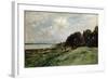 The Seashore Near Villerville, 1875-Charles François Daubigny-Framed Giclee Print