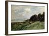 The Seashore Near Villerville, 1875-Charles François Daubigny-Framed Giclee Print