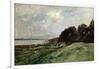 The Seashore Near Villerville, 1875-Charles François Daubigny-Framed Giclee Print