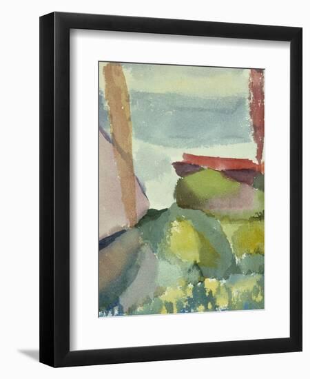 The Seaside in the Rain; See Ufer Bei Regen-Paul Klee-Framed Giclee Print