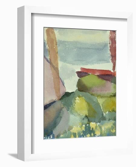 The Seaside in the Rain; See Ufer Bei Regen-Paul Klee-Framed Giclee Print