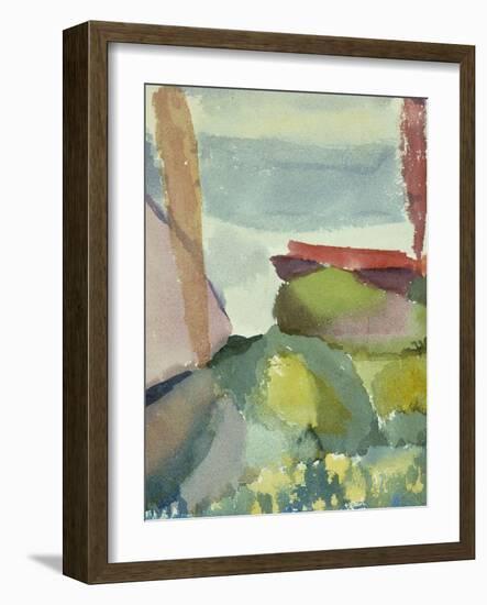 The Seaside in the Rain; See Ufer Bei Regen-Paul Klee-Framed Giclee Print