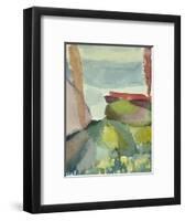 The Seaside in the Rain; See Ufer Bei Regen-Paul Klee-Framed Premium Giclee Print