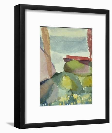 The Seaside in the Rain; See Ufer Bei Regen-Paul Klee-Framed Premium Giclee Print