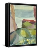 The Seaside in the Rain; See Ufer Bei Regen-Paul Klee-Framed Stretched Canvas