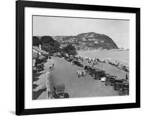The Seaside Resort of Minehead in Somerset, England, 1930's-null-Framed Photographic Print