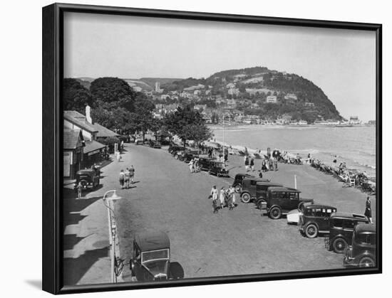 The Seaside Resort of Minehead in Somerset, England, 1930's-null-Framed Photographic Print