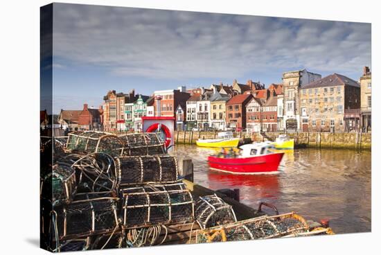 The Seaside Town of Whitby in the North York Moors National Park-Julian Elliott-Stretched Canvas
