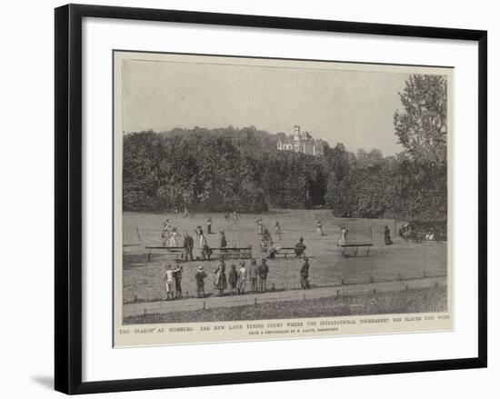 The Season at Homburg the New Lawn Tennis Court Where the International Tournament Was Played This-null-Framed Giclee Print