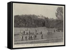 The Season at Homburg the New Lawn Tennis Court Where the International Tournament Was Played This-null-Framed Stretched Canvas