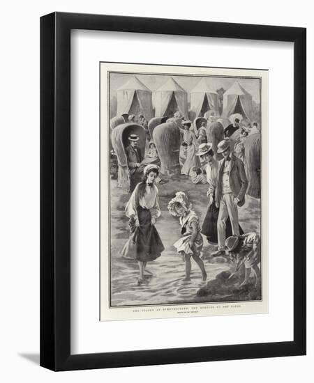 The Season at Scheveningen, the Morning on the Sands-null-Framed Giclee Print