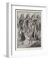 The Season at Scheveningen, the Morning on the Sands-null-Framed Giclee Print