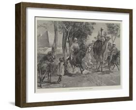 The Season in Egypt, a Canter Home from the Pyramids-William Heysham Overend-Framed Giclee Print