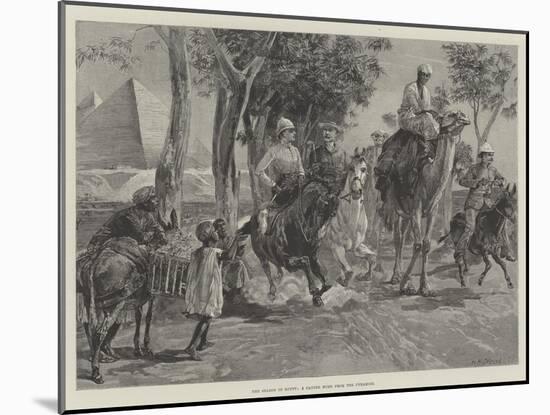 The Season in Egypt, a Canter Home from the Pyramids-William Heysham Overend-Mounted Giclee Print