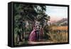 The Season of Love, Youth, 1868-Currier & Ives-Framed Stretched Canvas