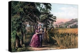 The Season of Love, Youth, 1868-Currier & Ives-Stretched Canvas