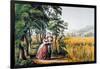 The Season Of Love-Currier & Ives-Framed Giclee Print