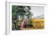 The Season Of Love-Currier & Ives-Framed Giclee Print