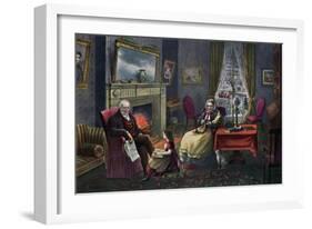 The Season of Rest, Old Age, 1868-Currier & Ives-Framed Giclee Print