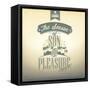 The Season Of Sun And Pleasure Typography Background For Summer-Melindula-Framed Stretched Canvas