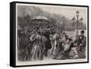 The Season on the Riviera, a Concert on the Terrace of the Casino at Monte Carlo-null-Framed Stretched Canvas