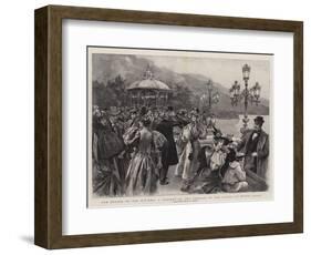 The Season on the Riviera, a Concert on the Terrace of the Casino at Monte Carlo-null-Framed Giclee Print