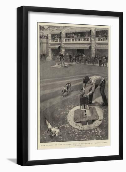 The Season on the Riviers, Pigeon Shooting at Monte Carlo-null-Framed Giclee Print