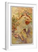 The Seasons: Autumn, 1896-Alphonse Mucha-Framed Giclee Print